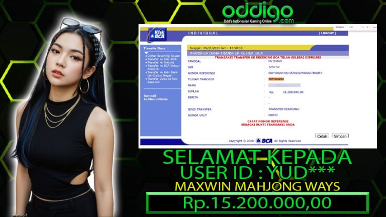 BUKTI KEMENANGAN ODDIGO 05 nov