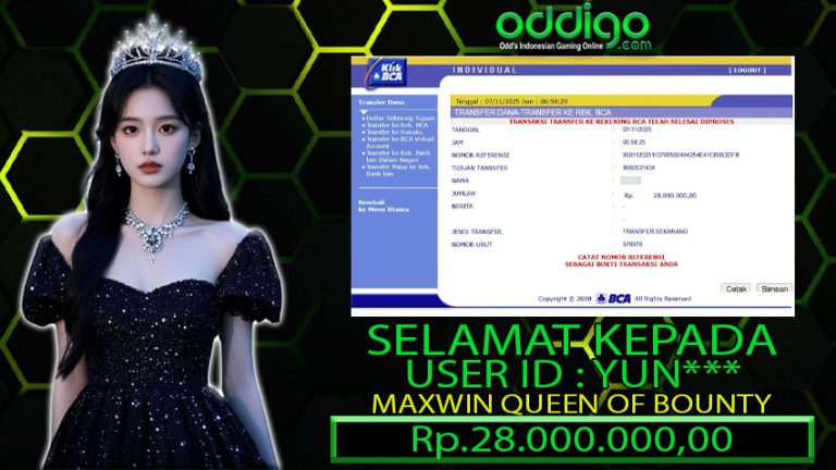 BUKTI KEMENANGAN ODDIGO 07 NOV