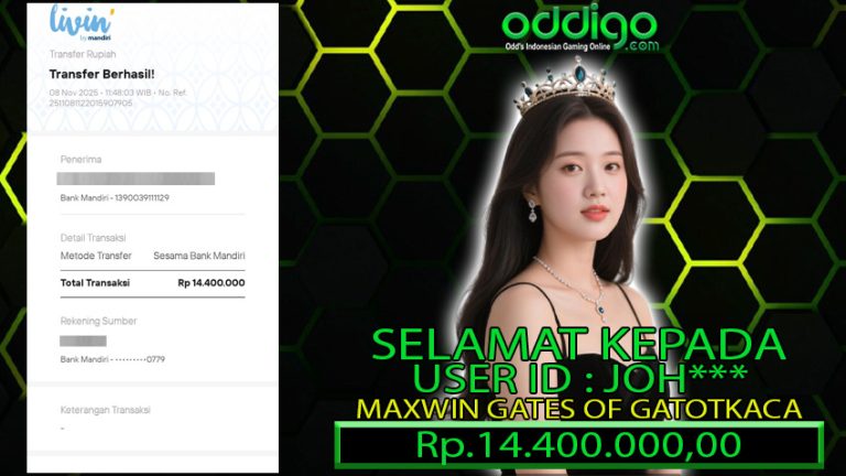 BUKTI KEMENANGAN ODDIGO 08 NOV