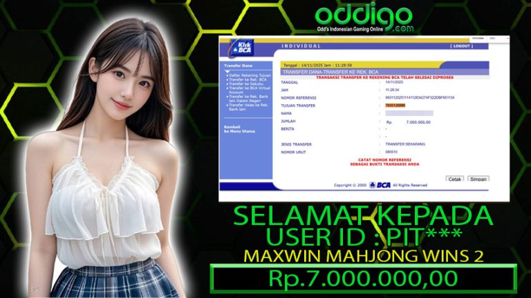 BUKTI KEMENANGAN ODDIGO 14 NOV