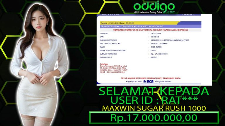 BUKTI KEMENANGAN ODDIGO 15 NOV