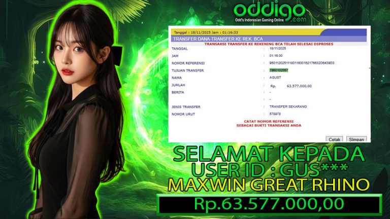 BUKTI KEMENANGAN ODDIGO 18 NOV