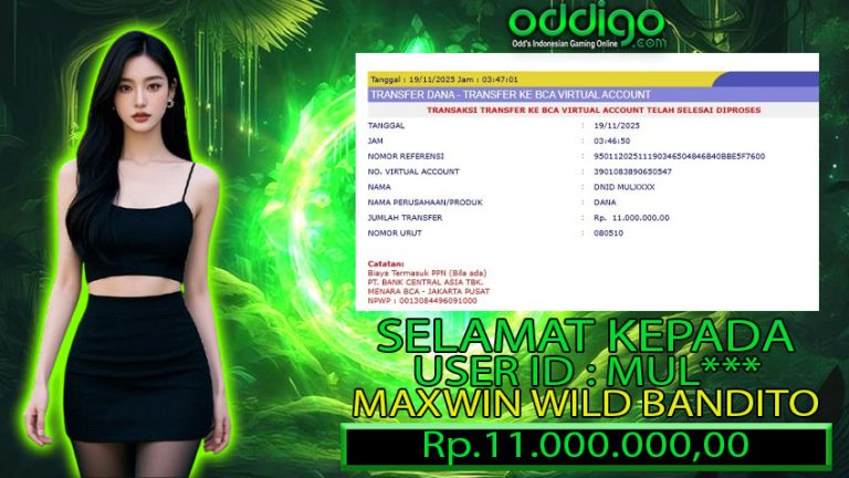 BUKTI KEMENANGAN ODDIGO 19 NOV