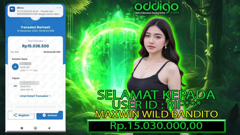 BUKTI KEMENANGAN ODDIGO 10 DES