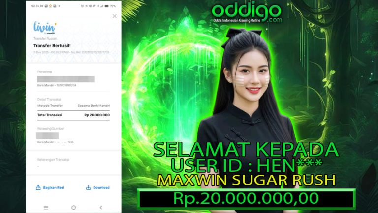 BUKTI KEMENANGAN ODDIGO 11 DES