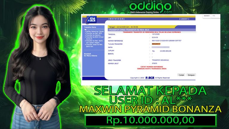 BUKTI KEMENANGAN ODDIGO 12 DES