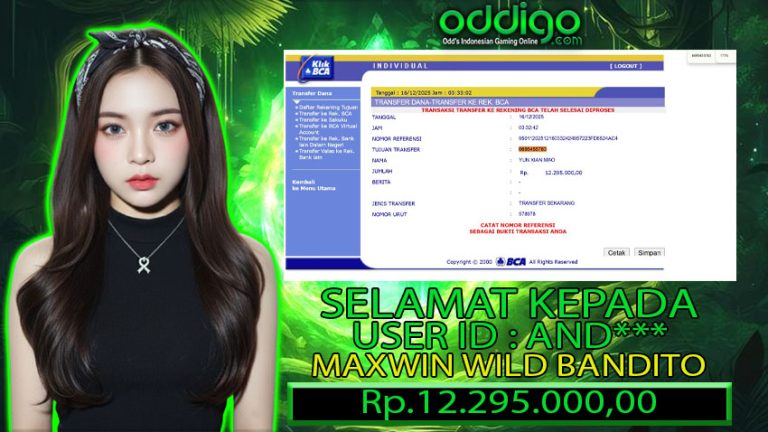 BUKTI KEMENANGAN ODDIGO 16 DES