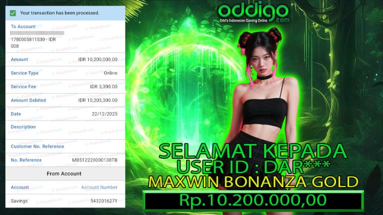 BUKTI KEMENANGAN ODDIGO 22 des