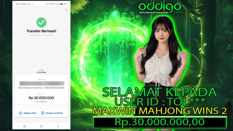 BUKTI KEMENANGAN ODDIGO 24 DES