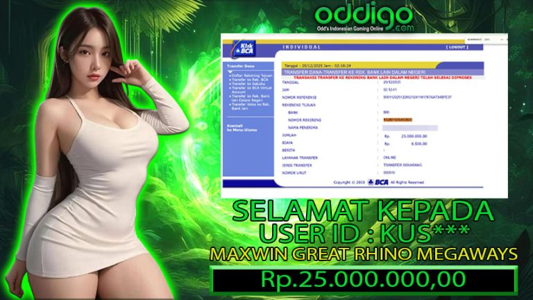 BUKTI KEMENANGAN ODDIGO 28 des