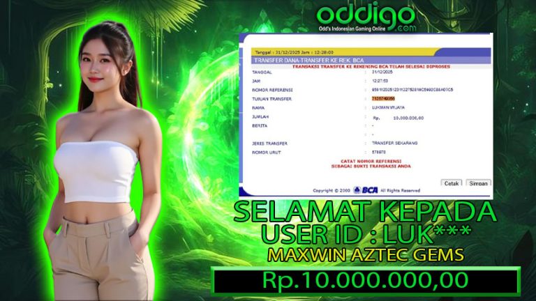BUKTI KEMENANGAN ODDIGO 31 DES